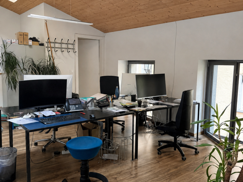Vue intérieure du bureau à louer à la Rue du Rhône 18 à Sion